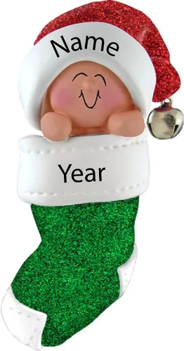 Miniatura 2 de Adorno personalizado para la primera Navidad del bebé 2025, recuerdo de Navidad para niña o niño, adorno personalizado para recién nacido, mi