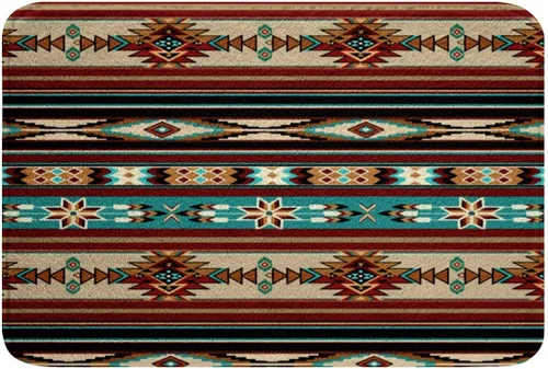 Miniatura 19 de Feelyou Aztec Bathroom Rugs Aztec Southwestern Printed Bath Mats for Bathroom Bohemian Bath Rugs for Shower Tub Cowboy Cowgirl Bathroom Accossories