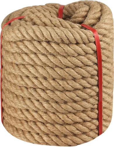Miniatura 11 de Cuerda trenzada de Manila de 1.5 pulgadas x 50 pies, cuerda de cáñamo natural para muelles, barandilla náutica, paisajismo, manualidades, tira