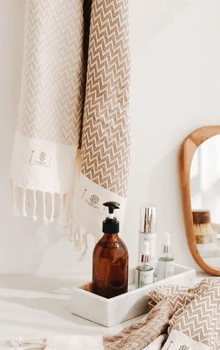Miniatura 7 de Madamelique Exclusivo juego de toallas de mano de 2 a 18 x 40 pulgadas, toalla decorativa de baño para manos, cara, cabello, yoga, té, paños