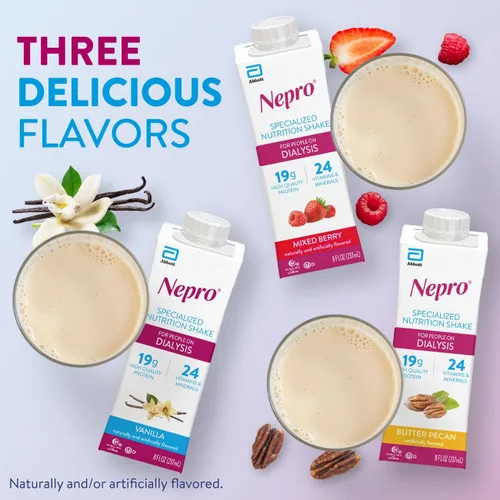 Miniatura 9 de Nepro Batido nutricional para personas en diálisis, 0.67 oz de proteína, 420 calorías, mantequilla y nueces, 8 onzas líquidas, paquete de 24