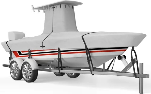 Miniatura 8 de VINPATIO Cubierta de motor fuera de borda, capó de motor de poliéster 600D impermeable para motores de barco de hasta 10 HP, tela teñida
