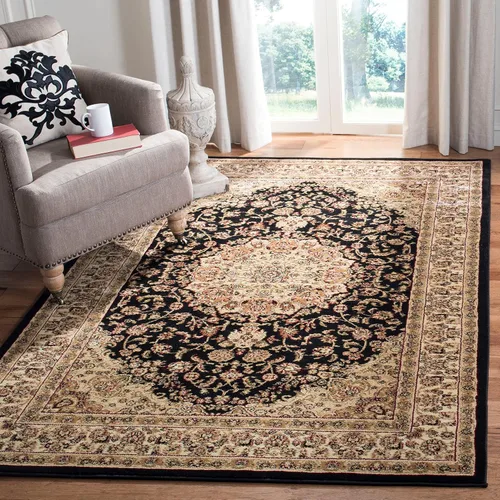 Miniatura 14 de SAFAVIEH Lyndhurst Collection - Alfombra de área de 8 x 11 pies, diseño tradicional de medallón oriental tradicional, no desprende pelusa y de fácil