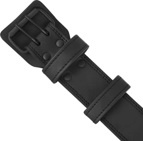 Miniatura 4 de FISTRAGE - Cinturón de cuero para levantamiento de pesas, correa de apoyo para la espalda, entrenamiento de fitness para entrenamientos duros