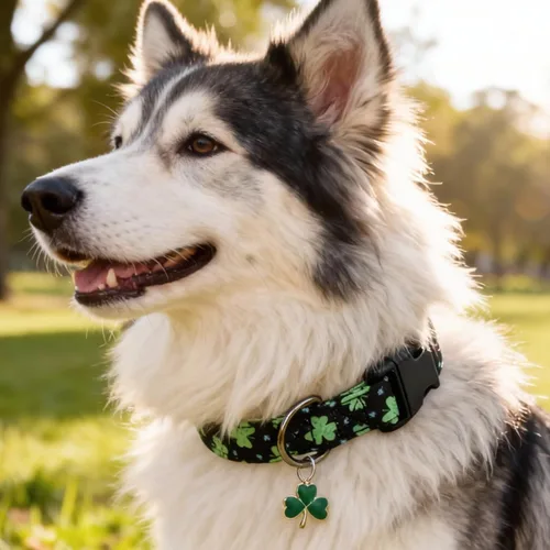 Miniatura 3 de Collar de perro con patrones de flores con accesorios, collares de algodón suave para perros pequeños, medianos y grandes, hembras y machos