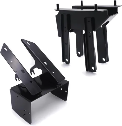 Soportes de soporte de carenado delantero y organizador de radio compatibles con Harle H-D Road Glide 98-13 Ambos montajes