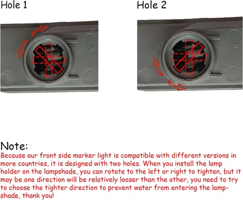 Miniatura 7 de Luz de Marca Lateral LED Ámbar con Lente Ahumada Compatible con Honda Civic 10ª Generación 2016-2021 Sedán Coupé Hatchback