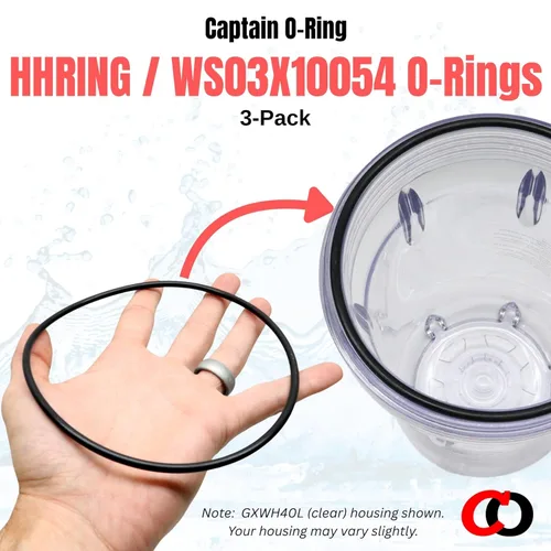Miniatura 4 de Paquete de 3 piezas de repuesto para GE HHRING / WS03X10054 (para GXWH30C, GXWH35F, GNWH38F, GNWH38S, GXWH40L) Buna-N ORing de Captain O-Ring LLC