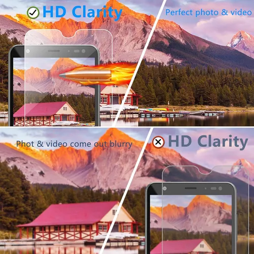 Miniatura 6 de BESINPO Paquete de 2 protectores de pantalla compatibles con Gabb Phone 3 Pro, película de vidrio templado 9H, cobertura completa, ultra HD, sin