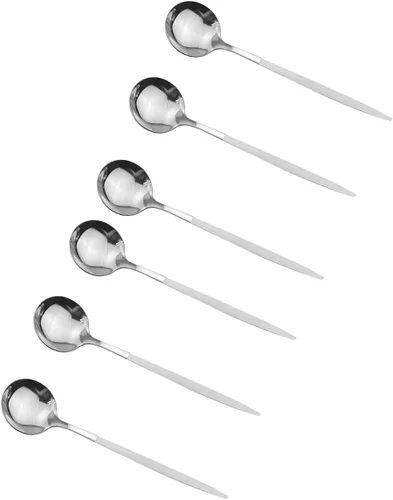 Miniatura 4 de Morden Design - Juego de cubiertos de acero inoxidable pulido brillante, 36 piezas, para 6 personas, incluye tenedores, cucharas, cuchillos