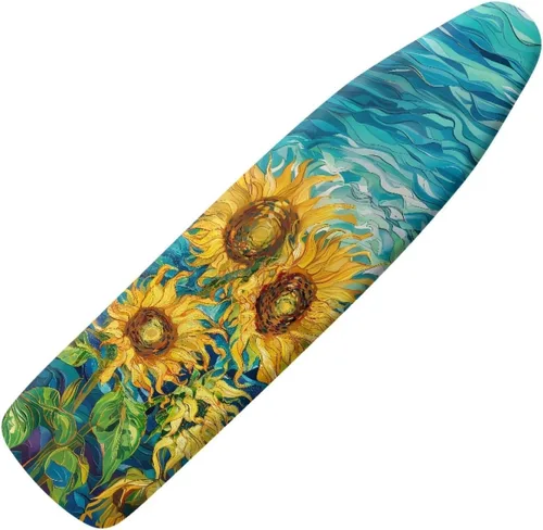 Miniatura 12 de Funda para tabla de planchar con diseño de estrella de mar de playa, resistente a los abrasadores, extra ancha, cubierta para tabla de planchar