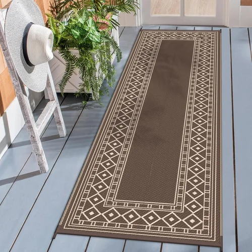 Miniatura 15 de GENIMO Alfombra de Exterior 5'x8' Impermeable para Patio, Alfombra de Paja de Plástico Reversible para Exteriores, Alfombras de Camping para Negro