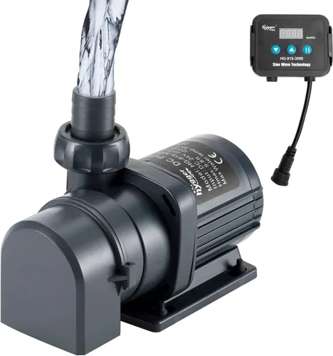 hygger Bomba de agua sumergible silenciosa de 800 GPH y externa de 24 V, con controlador (configuración del 30% al 100%), potente bomba de retorno