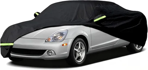 Fundas impermeables para automóvil compatibles con Toyota MR2 1984-2007, 6 capas para todo tipo de clima, con puerta con cremallera y bandas