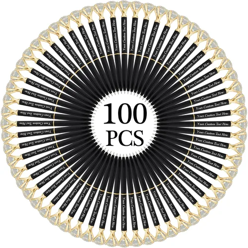 Miniatura 46 de Hasta 100 bolígrafos de diamante personalizados a granel con nombre, bolígrafo de impresión personalizada con logotipo de negocios grabado, mensaje