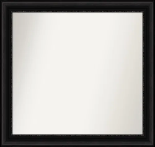 Miniatura 349 de Amanti Art Espejo personalizado, espejo de baño negro puente, espejo de pared o espejo de tocador de baño sobre el fregadero (26 x 26 pulgadas)