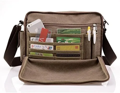 Miniatura 3 de Harwish bolsa mensajero para hombre, multifuncional, de hombro