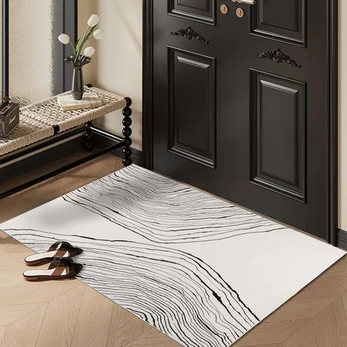 Miniatura 32 de GLN Rugs Contemporary Collection - Alfombra de felpilla lavable a máquina, contemporánea, antideslizante, de pelo corto, alfombra de felpilla