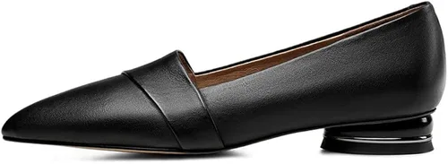 Miniatura 2 de TinaCus - Mocasines planos de piel genuina hechos a mano con punta en punta cómoda