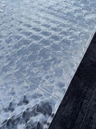 Miniatura 3 de Home Must Haves Protector de piso acanalado de PVC de lujo de plástico transparente para alfombra (27 pulgadas de ancho)