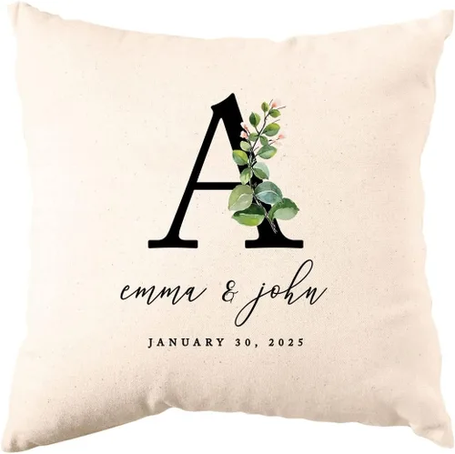 Miniatura 9 de Andaz Press Fundas de almohada decorativas personalizadas, regalo clásico personalizado, para boda, pareja, aniversario, inauguración de la casa