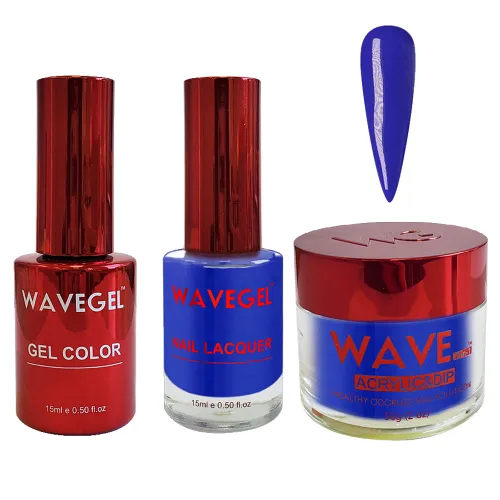 Miniatura 69 de WAVEGEL - Juego de gel de remojo, laca de uñas y polvo acrílico y polvo de inmersión a juego - Colección Queen - #015 Noble Men