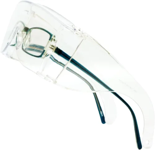 Miniatura 3 de Calabria 3000 Gafas de Seguridad de Ajuste Grande que se Colocan Sobre Anteojos Recetados Color Azul para Hombres y Mujeres Envolventes Tintadas