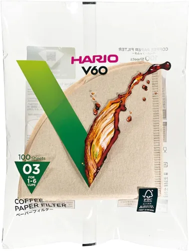 Miniatura 6 de Hario V60 - Filtro de café de papel, tamaño 01, blanco, caja de 40 unidades (paquete de 3)