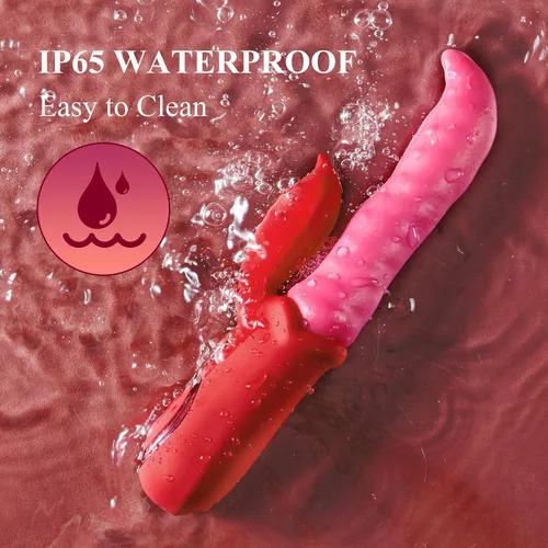 Miniatura 9 de Vibrador de juguetes sexuales para adultos, consolador – Vibrador de ondulación profunda y placer prolongado con acción de lengua lamiendo, con 10