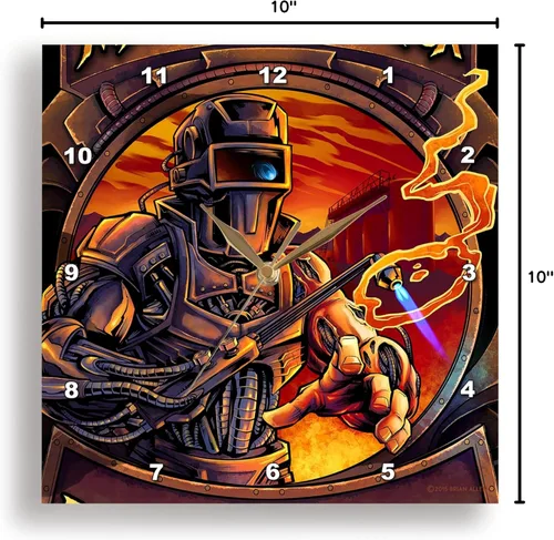 Miniatura 8 de 3dRose Reloj de pared silencioso - 10 pulgadas - Soldador que es toda máquina con una herramienta de soldadura - Luz, ilustración, diseño gráfico