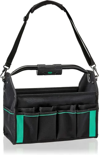 Miniatura 10 de Amazon Basics Mochila para herramientas, bolsa iluminada, color negro, 55 bolsillos