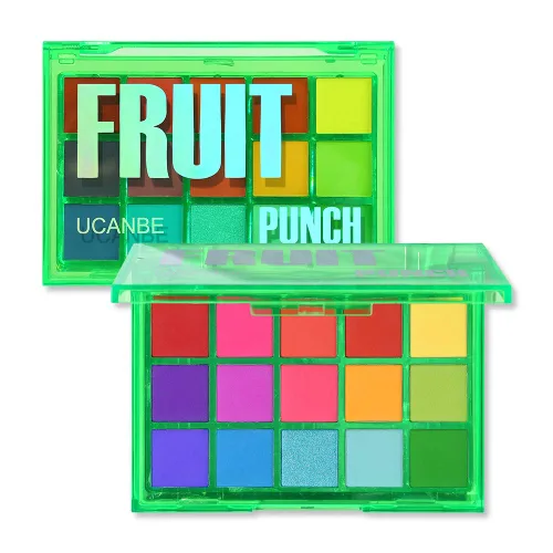 Miniatura 16 de UCANBE Paleta de sombra de ojos ahumada en negro, 15 colores de sombras de ojos oscuras brillantes mate metálicas, kit de sombras de ojos altamente