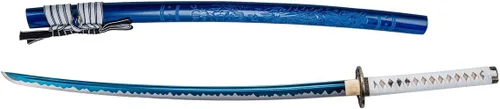Miniatura 3 de Samurai Katana,1060 acero de alto carbono,Acero T10,Acero de Damasco,Aleación Tsuba,Mango de madera maciza