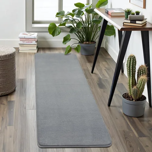 Miniatura 21 de Softlife Alfombra verde de 2 x 6 pies para dormitorio, sala de estar, lavable, suave, esponjosa, alfombra de pasillo antideslizante, alfombra