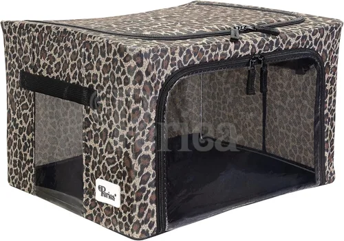 Miniatura 8 de Periea Beau - Paquete de 2 cajas de almacenamiento de 74 L (20.9 x 15.7 x 13.8 in), plegables y apilables de tela, bolsas de almacenamiento