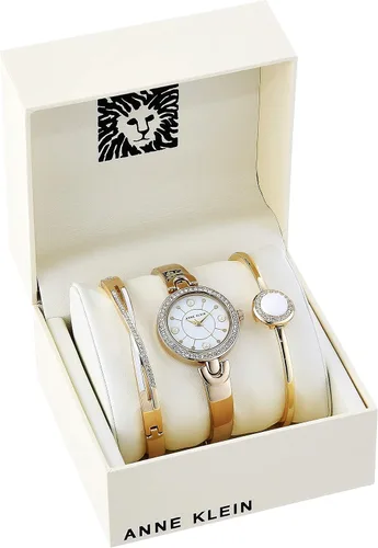 Miniatura 2 de Anne Klein Juego de reloj y pulsera de cristal para mujer