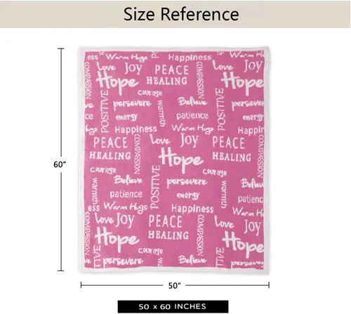 Miniatura 8 de Manta Get Well de 50 x 60 pulgadas, manta ultra suave y cómoda con palabras inspiradoras, mantas curativas para hombres, abrazos cálidos, regalo