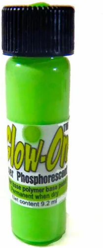 Color verde brillante y brillo verde, pintura de vistas nocturnas de pistola. Vial de tamaño económico de 0.3 fl oz. Luminiscencia concentrada,