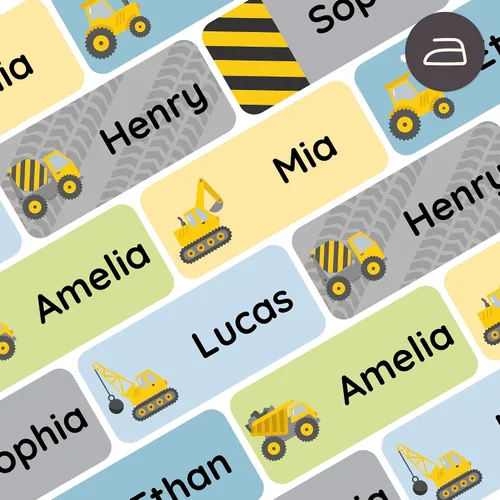 Miniatura 17 de Etiquetas de nombre termoadhesivas y etiquetas de nombre para ropa (120 unidades), etiquetas de tela personalizadas para niños, escuela, guardería
