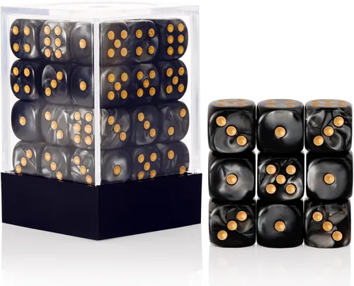 Miniatura 16 de 36 Piezas 12mm Juego de Dados Mini de 6 Caras, Juego de Dados D6 de Colores Translúcidos, Juego de Dados Estándar de 6 Caras para Juegos de Mesa