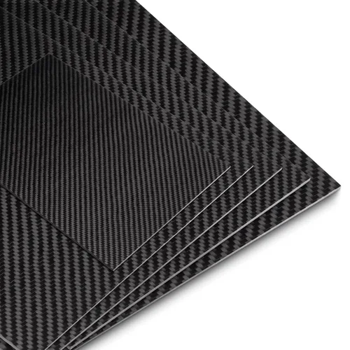Miniatura 7 de Láminas de fibra de carbono 200X300X2MM - 100% placa de fibra de carbono entretejida plana brillante de 3K para reparación de paneles