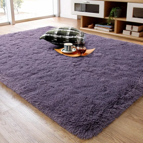 Miniatura 49 de Ompaa Alfombra esponjosa, alfombra mullida súper suave para dormitorio, sala de estar, alfombra grande de felpa de 6 x 9 pies, alfombra de pelo