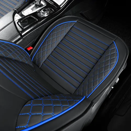 Miniatura 7 de Fundas de asiento de cuero para automóviles, juego completo de fundas de asiento de automóvil, fundas de asiento para camiones, SUV, cuero