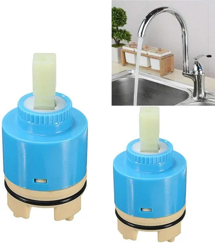 Miniatura 4 de Cartucho de repuesto para válvula de grifo, cartucho de disco de cerámica para lavabo de cocina de una sola manija, piezas de grifo de baño