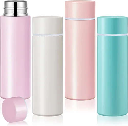 Miniatura 16 de Irenare Mini botella de agua de 5 onzas, mini botella de acero inoxidable aislada para botella de agua, bonita botella a prueba de fugas, mantiene