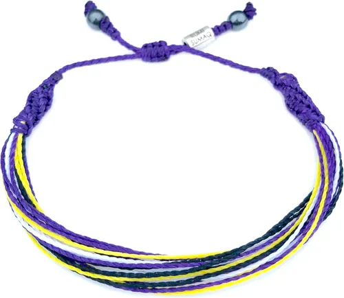 Miniatura 13 de Rumi Sumaq Pulseras de Orgullo y Bandera del País con Atadura de Tirón — Pulseras Macramé Trenzadas a Mano, Nudo de Pescado y Trenzadas Ajustables