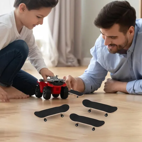 Miniatura 3 de GLOGLOW Fingerboard - Patineta profesional de madera de arce de 1.339 in con camiones de aleación, ruedas CNC, herramientas, funda de plástico