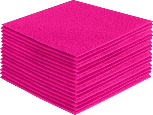Miniatura 86 de FabricLA Hojas de fieltro acrílico para manualidades, cuadrados de fieltro precortados suaves de 4 x 4 pulgadas (3.9 in x 3.9 in), utiliza hojas