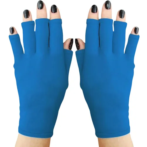 Miniatura 71 de ManiGlovz - Guantes de uñas originales con protección UPF 50+ UV Guantes de manicura de gel y guantes anti UV sin dedos para mujeres Se pueden