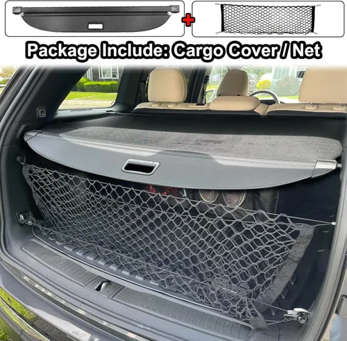 Miniatura 3 de Cubierta de Carga para 2022-2024 2025 2026 Jeep Grand Cherokee Accesorios (2 Filas; WL) 4XE, Cubierta de Seguridad para Equipaje Retráctil